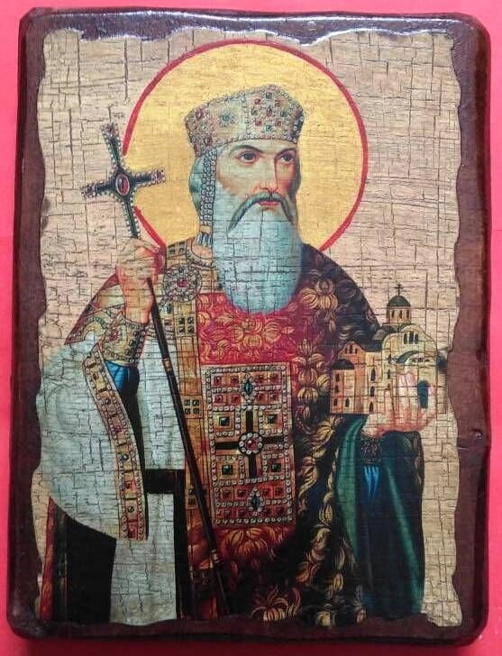 Ікона на дереві "під старовину" "Володимир" 13х17 — фото 1