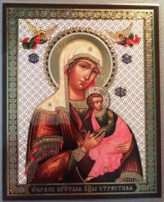 Ікона ламінована "Страсна", подвійне тиснення — фото 1