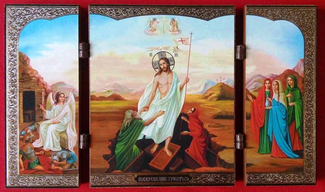 Складення дерев'яне, Д3б (90х112) Воскресіння Христове — фото 1