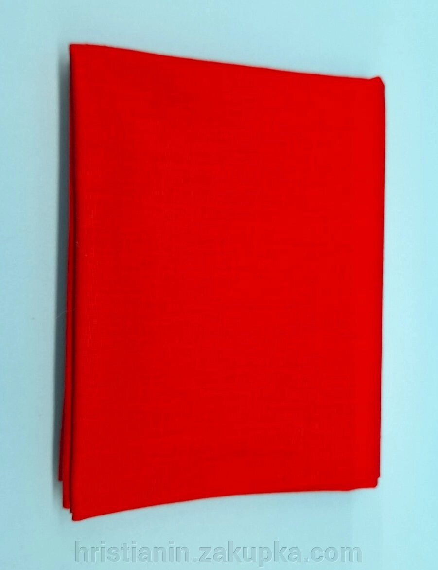 Плат для причастя, червона бавовна 45х60 см. від компанії ІНТЕРНЕТ МАГАЗИН "ХРИСТИЯНИН" церковне начиння - фото 1