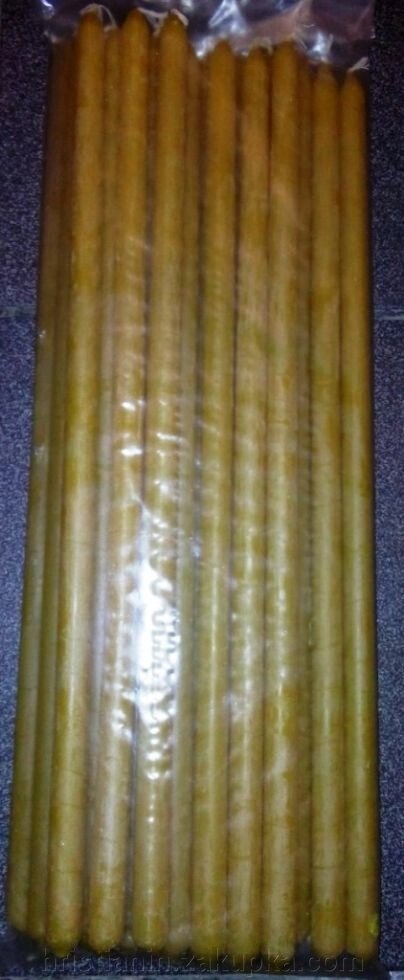 Свічки з натуральним воском, 1,200 грам, №6 (20 штук в упаковці) від компанії ІНТЕРНЕТ МАГАЗИН "ХРИСТИЯНИН" церковне начиння - фото 1