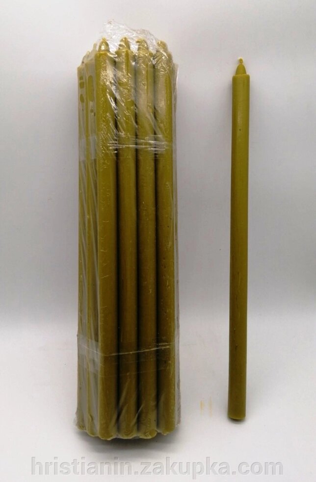 Свічки з натуральним воском, №6, 2 кг. (18 штук в упаковці) від компанії ІНТЕРНЕТ МАГАЗИН "ХРИСТИЯНИН" церковне начиння - фото 1