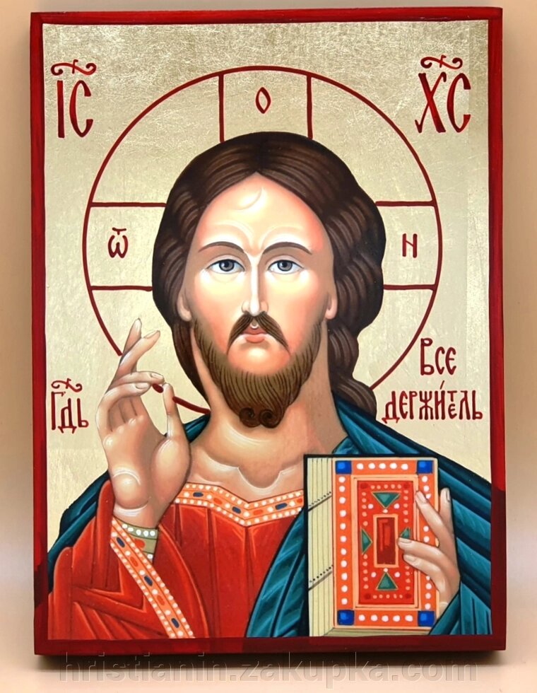 Візантійська ікона, "Спаситель" 17х23 від компанії ІНТЕРНЕТ МАГАЗИН "ХРИСТИЯНИН" церковне начиння - фото 1
