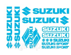 Вінілова наклейка на авто - SUZUKI STICKER KIT розмір 30х20 см