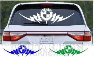 Вінілова наклейка на авто - BMW Tribal розмір 50 см