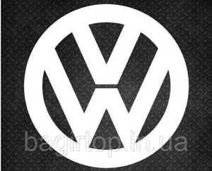 Вінілова наклейка на авто - Логотип Volkswagen розмір 30 см