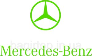 Вінілова наклейка на авто - Mercedes Benz logo розмір 30 см