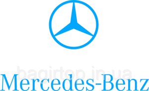 Вінілова наклейка на авто - Mercedes Benz logo розмір 50 см