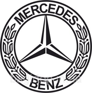 Вінілова наклейка на авто - Mercedes Logo розмір 20 см