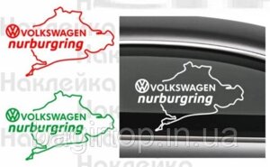 Вінілова наклейка на авто - Volkswagen Nurburgring розмір 50 см