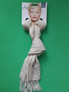 Бежевий шарф жіночий - розмір шарфа приблизно 170*65см, 100% поліестер
