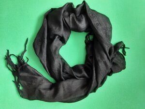 Чорний шарф жіночий, розмір шарфа приблизно 160*60см, 100% поліестер