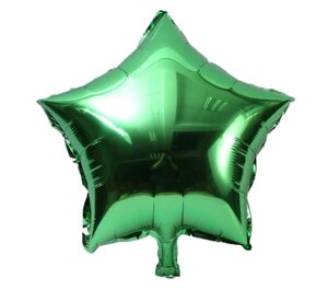 Фольгований зелений зірка - 20см