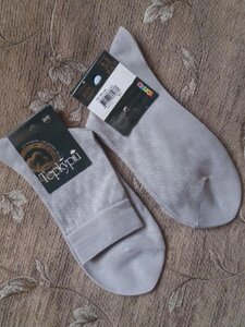 Чоловічі шкарпетки сірі - по устілці 25-27см, бавовна
