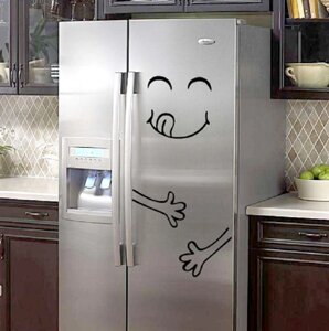 Наклейка на холодильник "Смайлик"