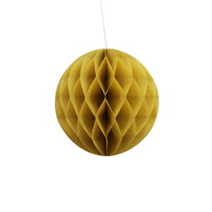 Куля соти паперова 15 см кавовий