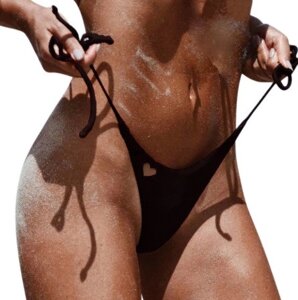 Жіночі купальні плавки бразиліана чорний