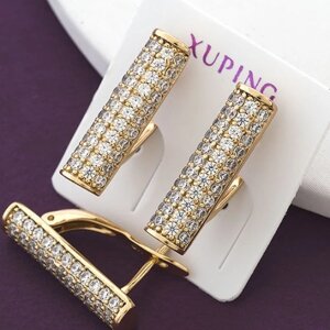 Жіночі сережки з камінням Xuping