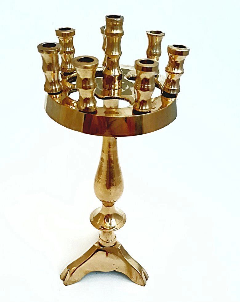 Церковний свічник "Бель" на 8 свічок від компанії Майстерня ладану "Ладанка" - фото 1