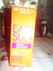 Deborah easy sun crema для особи захист від сонця 50spf