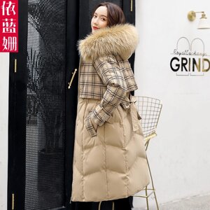 Під замовлення! Картата бавовняна куртка жіноча зимова середньої довжини 2020 року нової корейської версією вільної