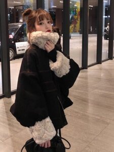 Під замовлення! Жіноча куртка з бавовняної підкладкою, корейська версія вільної стеганой куртки, новинка 2020