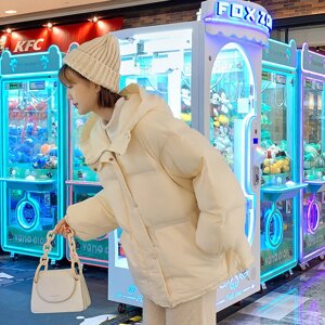 Під замовлення! Жіночий зимовий хлібний костюм Mori, коротка бавовняна куртка, жіноча корейська версія, вільна,