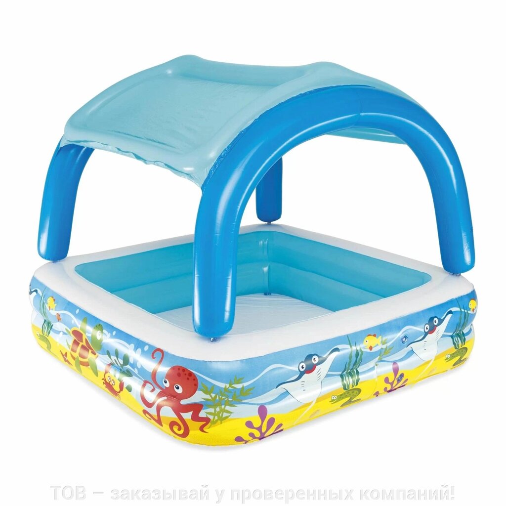 Дитячий надувний басейн Bestway 52192 (140х140х114 см) від компанії ТОВ - замовляй у перевірених компаній! - фото 1