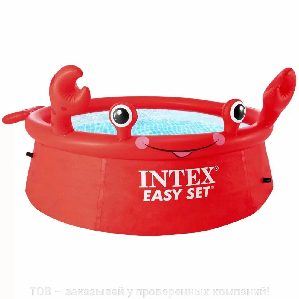 Дитячий надувний басейн Intex 26100 Краб (183х51 см) від компанії ТОВ - замовляй у перевірених компаній! - фото 1