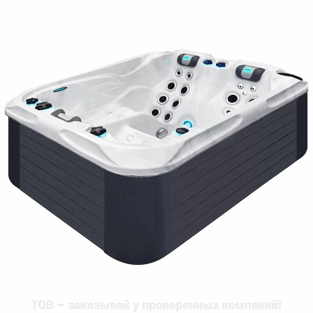 Гідромасажний басейн Passionspas Soulmate (213х165х84 см), Сріблясто-білий від компанії ТОВ - замовляй у перевірених компаній! - фото 1