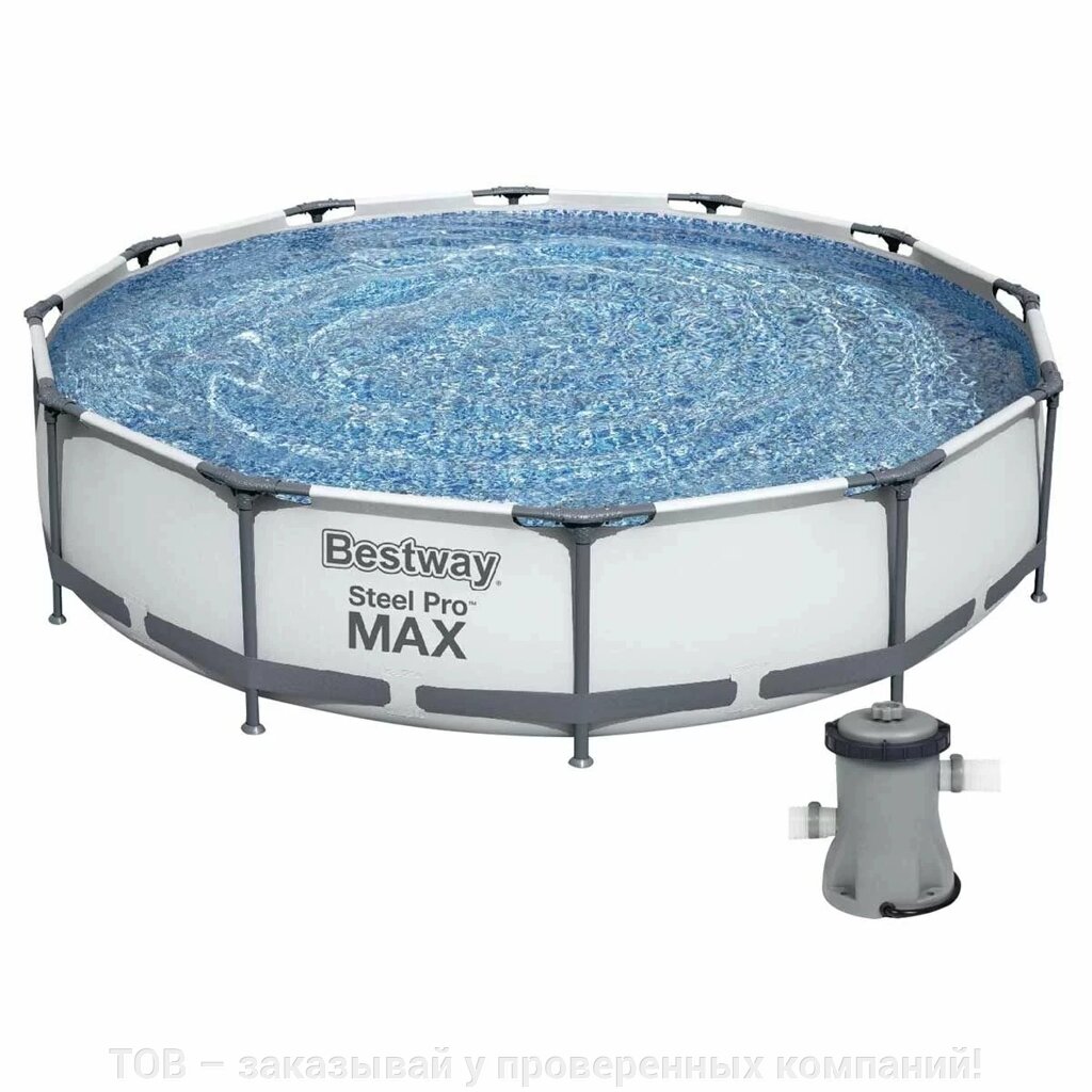Каркасний басейн Bestway 56416 (366х76 см) з картриджним фільтром від компанії ТОВ - замовляй у перевірених компаній! - фото 1