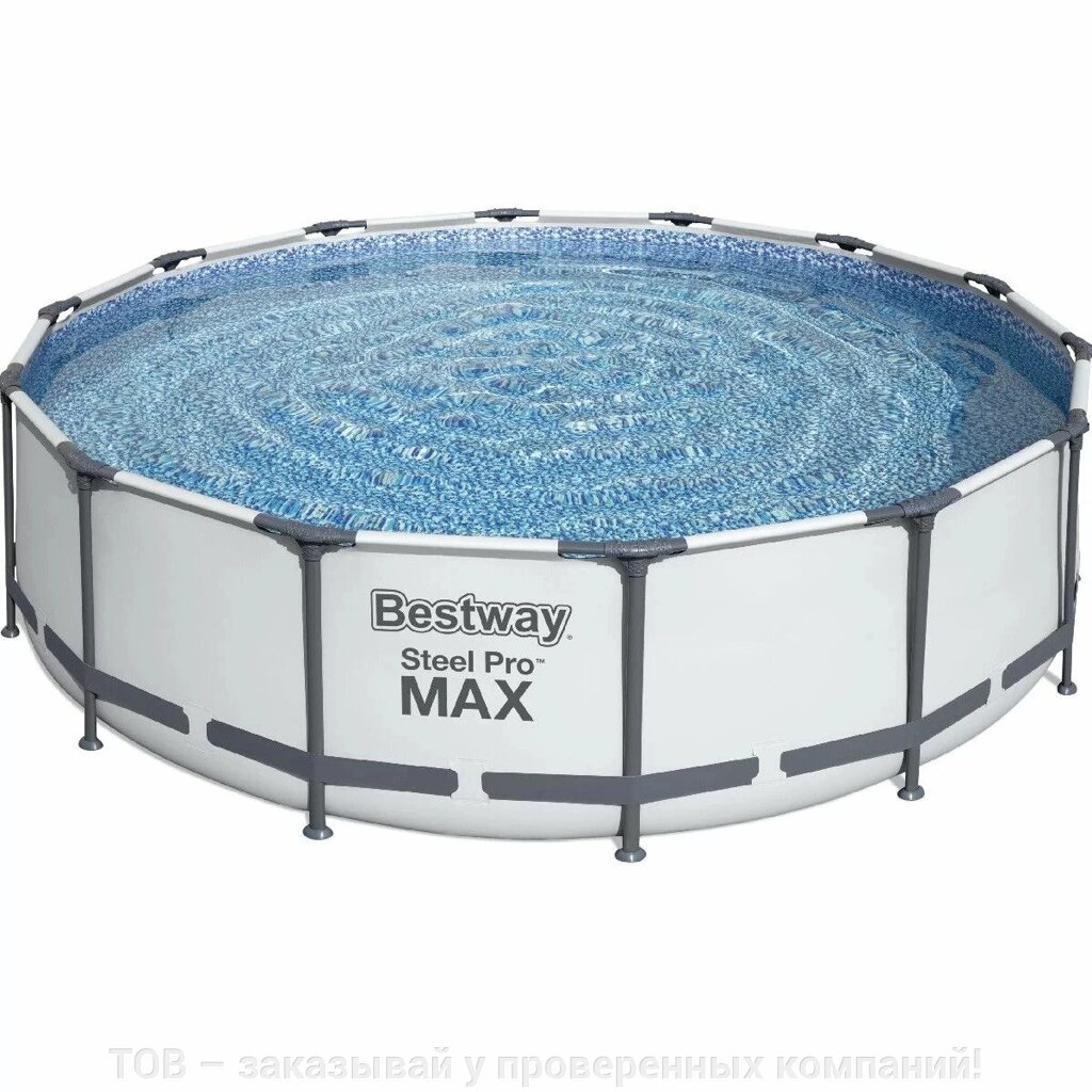 Каркасний басейн Bestway 56438 (457х122 см) з картриджним фільтром та драбиною від компанії ТОВ - замовляй у перевірених компаній! - фото 1