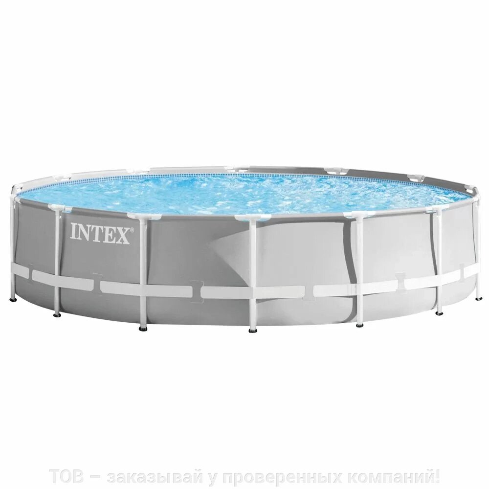 Каркасний басейн Intex 26720 Premium (427х107 см) з картриджним фільтром, драбиною та тентом від компанії ТОВ - замовляй у перевірених компаній! - фото 1