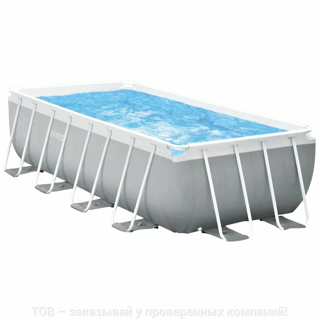 Каркасний басейн Intex 26788 (400х200х100 см) з картриджним фільтром та драбиною від компанії ТОВ - замовляй у перевірених компаній! - фото 1