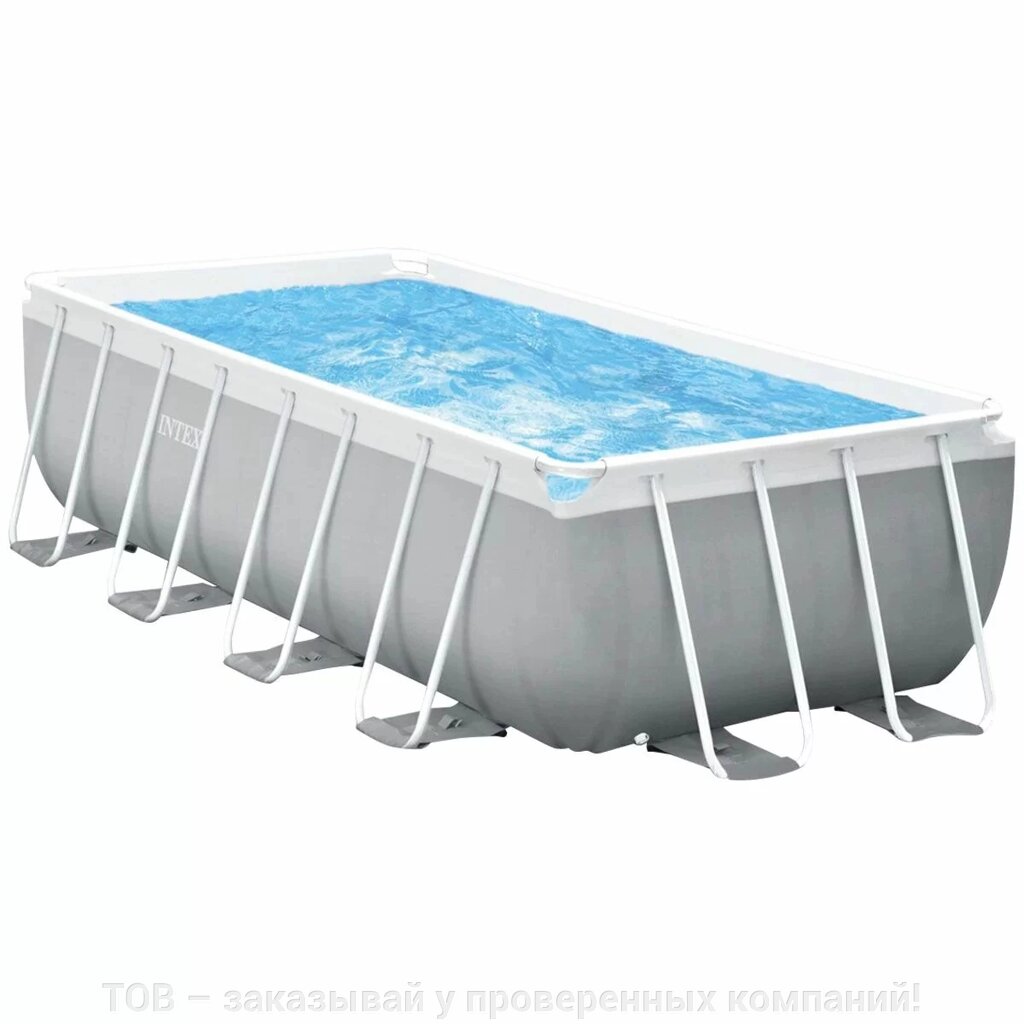 Каркасний басейн Intex 26790 (400х200х122 см) з картриджним фільтром та драбиною від компанії ТОВ - замовляй у перевірених компаній! - фото 1