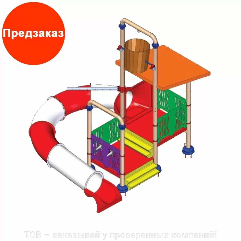 Комплекс водяних гірок Arihant WAPS 2B (6.5х6.0 м) від компанії ТОВ - замовляй у перевірених компаній! - фото 1