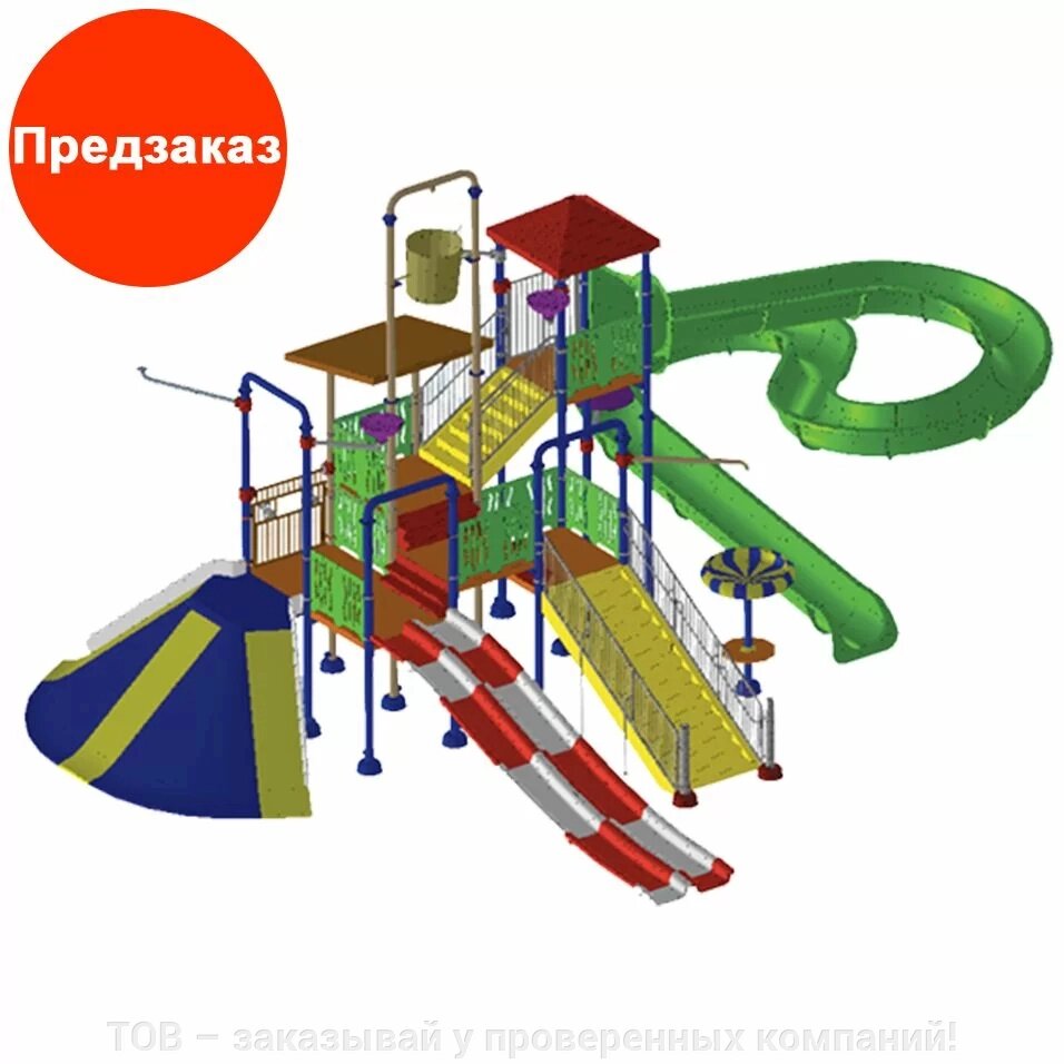 Комплекс водяних гірок Arihant WAPS 6B (20.0х16.0 м) від компанії ТОВ - замовляй у перевірених компаній! - фото 1