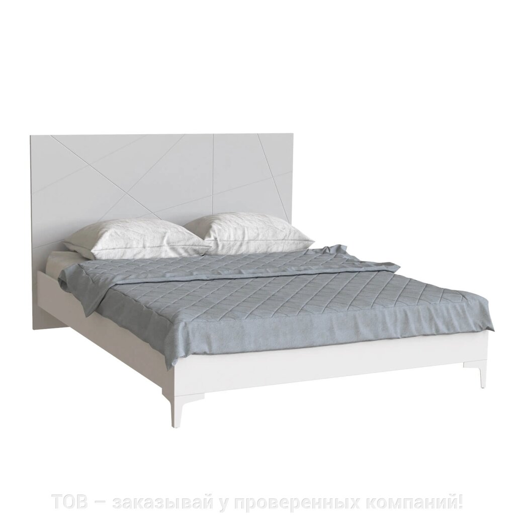 Ліжко Picassa 1600*2000 Попелястий софттач від компанії ТОВ - замовляй у перевірених компаній! - фото 1