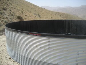 Модульний резервуар на 94 м3 (94000 літрів) із пластиковим дахом