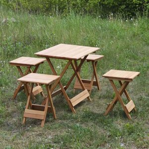 Розкладний стіл для пікніка з 4 стільцями - Міні