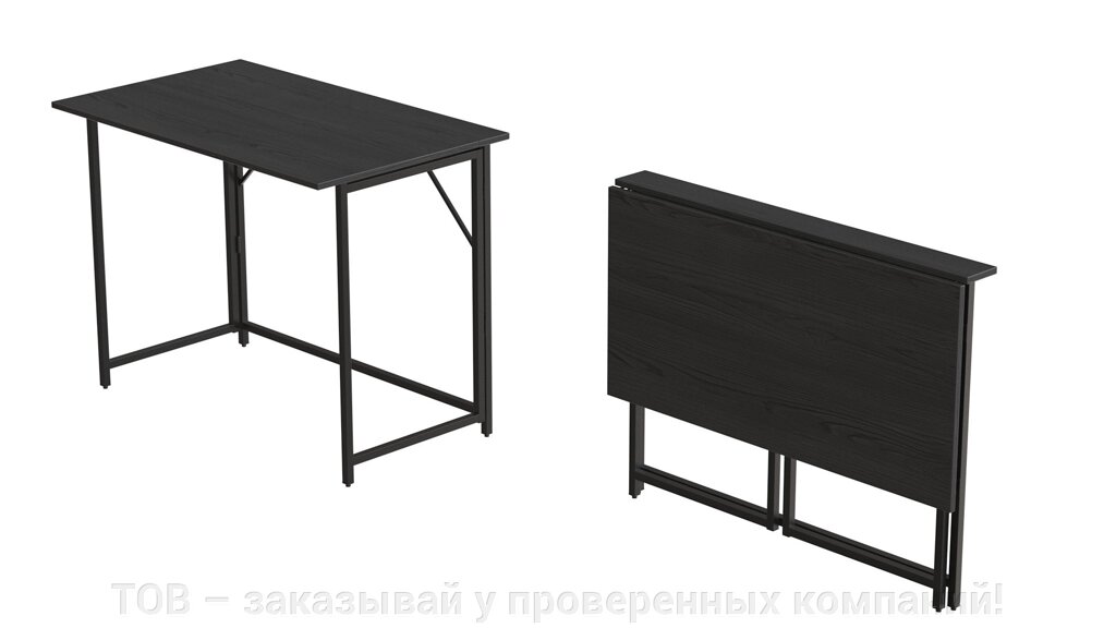 Стіл розкладний Моріс Ferrum-decor 750x1000x600 Чорний метал ДСП Сосна Кембра 16 мм від компанії ТОВ - замовляй у перевірених компаній! - фото 1