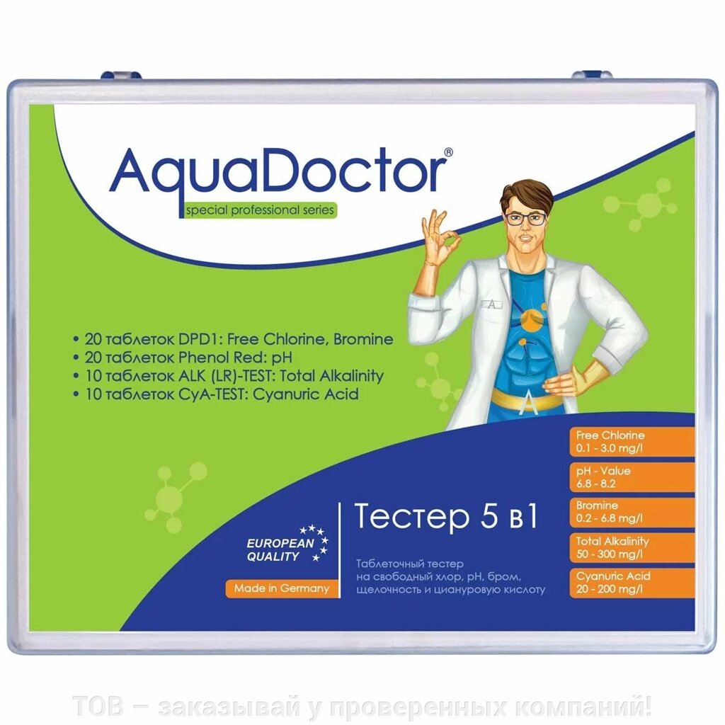 Тестер AquaDoctor 5 в 1 від компанії ТОВ - замовляй у перевірених компаній! - фото 1