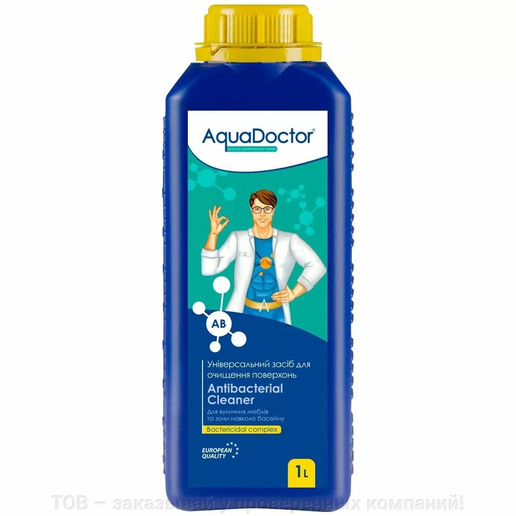 Універсальний засіб для очищення поверхонь AquaDoctor AB Antibacterial Cleaner від компанії ТОВ - замовляй у перевірених компаній! - фото 1