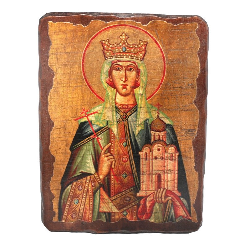 Дерев'яна ікона Свята Людмила, 17х23 см (814-2056) від компанії Інтернет-магазин Present4you - фото 1
