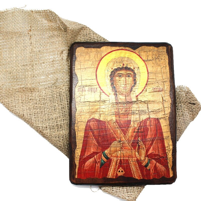 Дерев'яна ікона Свята мучениця Тетяна, 17х23 см (814-2040) від компанії Інтернет-магазин Present4you - фото 1