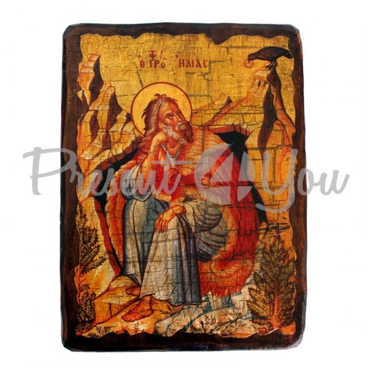 Дерев'яна ікона святий Ілля, 17х23 см (814-2063) від компанії Інтернет-магазин Present4you - фото 1