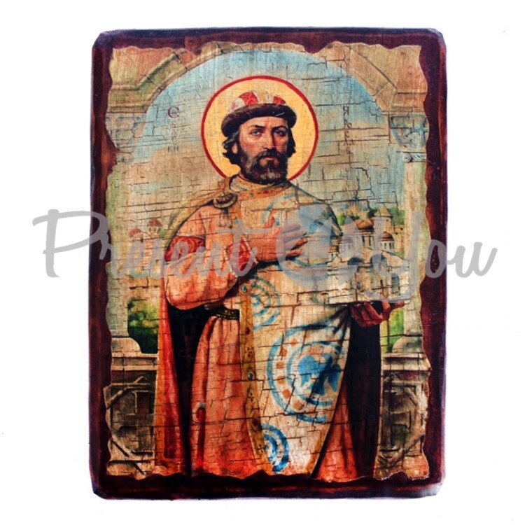 Дерев'яна ікона святої Ярослав, 17х23 см (814-2064) від компанії Інтернет-магазин Present4you - фото 1