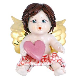 Фігурка статуетка колекційна з порцеляни, ручна робота ,Італія «Ангел з серцем» Zampiva, h-12 див. Zampiva