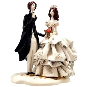 Фігурка з фарфору «Весільна пара» Zampiva, h-22x15x18 см. (517-0024)