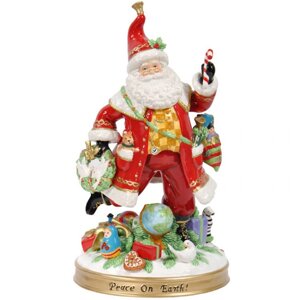 Фігурка статуетка порцеляновий колекционная новорічна «Санта-Клаус» h-43 см (365-3006.1)